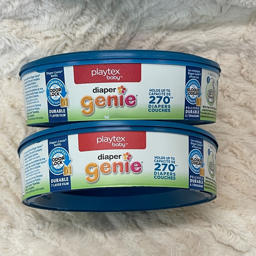 NEW 4 Baby Diaper Genie Refills Complete Elite Essentials Holds 1000+ Playtex +